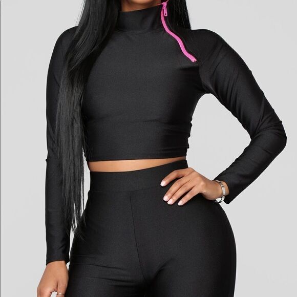 Keep Breathin Lounge Set - Black- NWOT - Picture 4 of 7